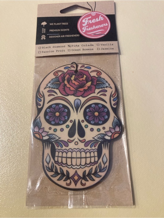 pina colada Other - Sugar Skull Car & Home Air Freshener - Multicolor